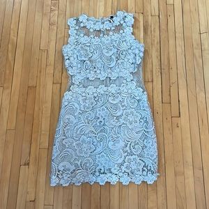 Silver Lace Topshop dress